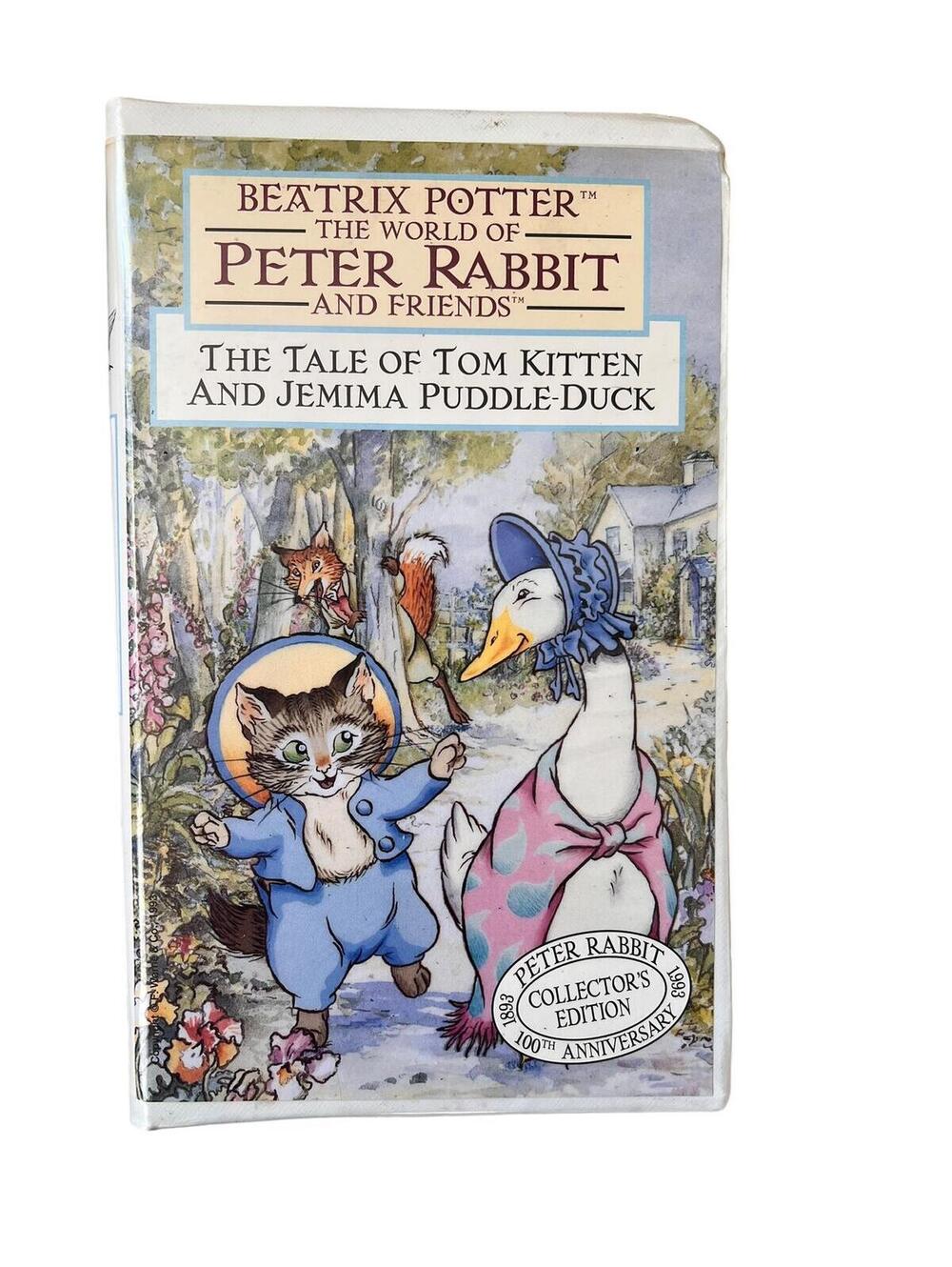 Vintage Beatrix Potter Tom Kitten & Jemima Puddle-Duck VHS Peter Rabbit 1993